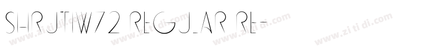 ShrutiW72 Regular Re字体转换